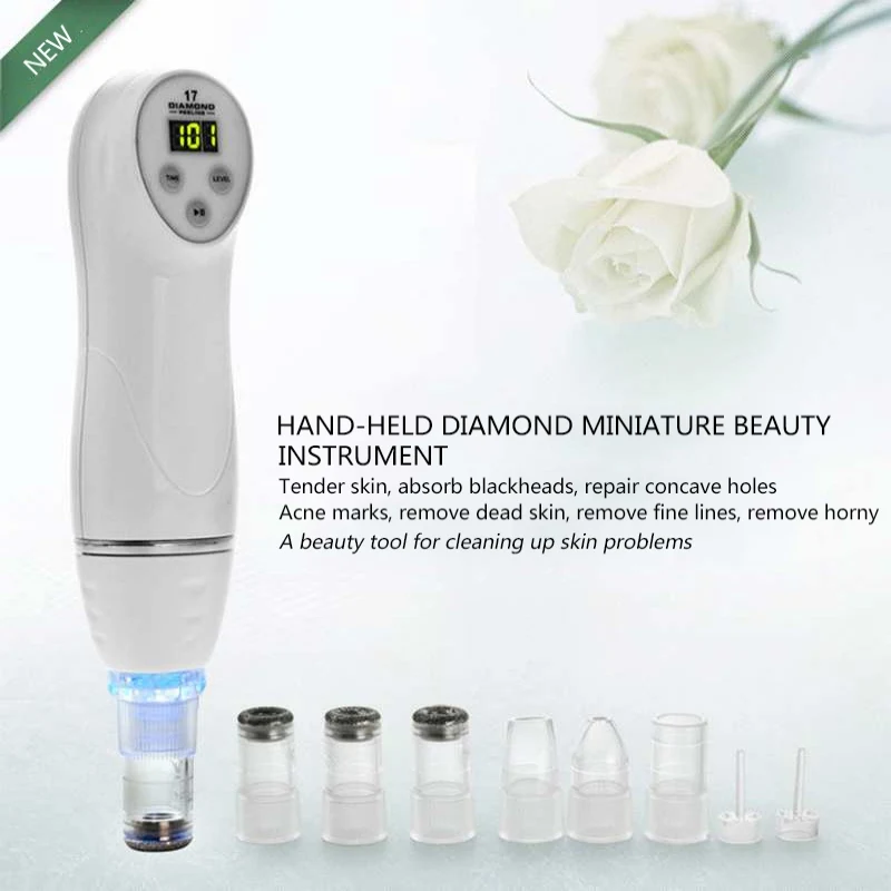 Aspirador de Cravo Melhorar a Pele Máquina de Cuidados com a Pele Pore Cleaner Ferramenta Endurecimento Remover Acne Limpeza Facial 7 Máquina de Cuidados Com A Pele