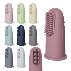 Cepillo de dientes de dedo suave para bebé, sin BPA, de silicona, para limpieza de dientes de bebé, cuidado de la salud Oral, silicona de grado alimenticio
