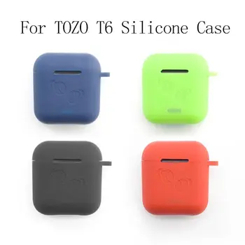 

Dust-proof Protective Cover Silicone Case Protector for TOZO T6 Earbuds 35EA