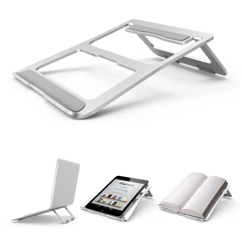 Портативная подставка для ноутбука складной держатель для ноутбука алюминиевый сплав охлаждающий кронштейн для компьютера Macbook Dell lenovo acer ASUS