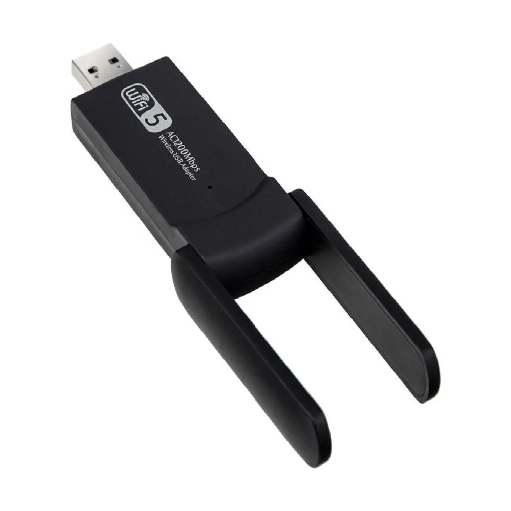 2020 New USB Wifi Network Adapter Wireless Dongle LAN 2.4&5G with 2 Antenna for Computer PC Laptop radio monitoring