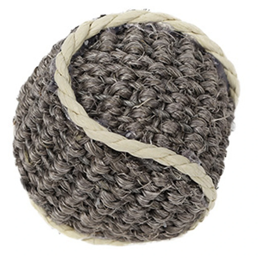 

Cat Pet Sisal Rope Weave Ball kitten Scratch Proof Teaser Play Toy Interactive Chewing Rattle Scratch Catch Ball Toy for Dog Cat