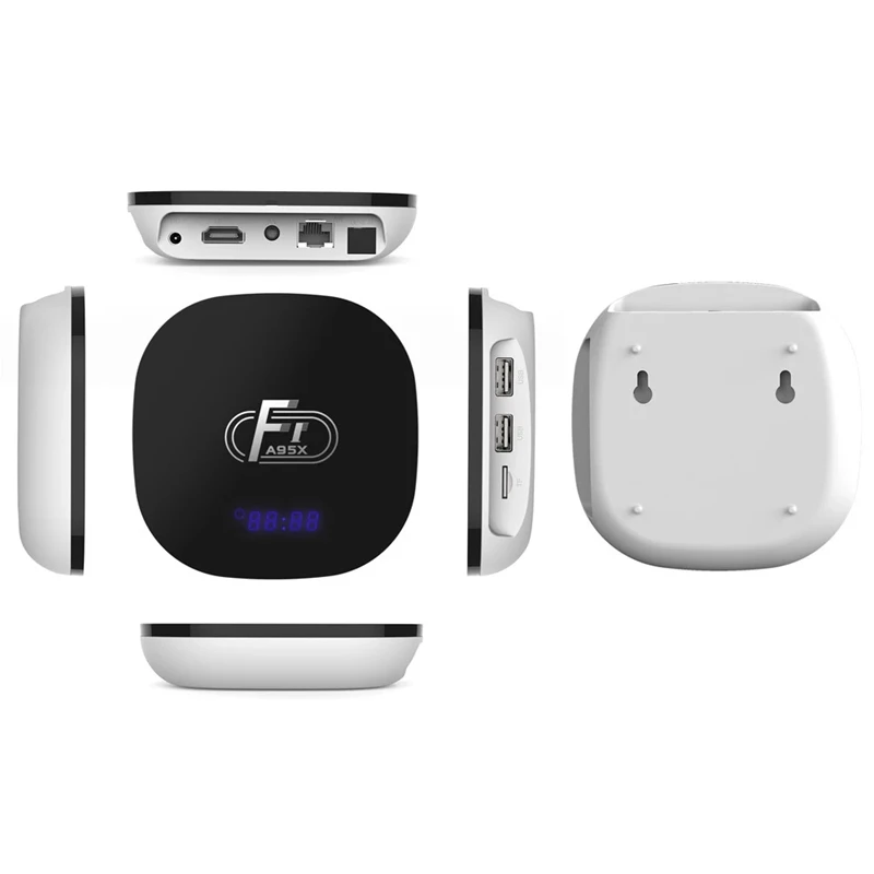 A95X F1 Android 8.1 Tv Box Amlogic S905W Smart Tv Set Top Box Remote Control Quad Core Uhd 4K Vp9 H.265 1Gb / 8Gb 2.4G Wifi 100M