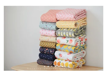 

ZXIIXZ Cotton Fabric Printed Cloth Multicolor Sewing Quilting Fabrics for Patchwork Needlework DIY Handmade Material Supplies