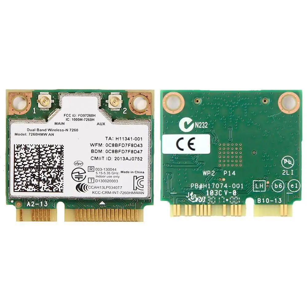 Двухдиапазонная беспроводная сетевая карта для Intel Dual Band card Mini 2 4G 7260 & 7260HMW 5G wireless AN