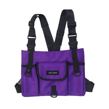 

Hunting Bags Men Women Chest Rig bag Front Waist Bag Hip Hop Streetwear Chest Bag Cross Shoulder Bags Radio Harness Backpack