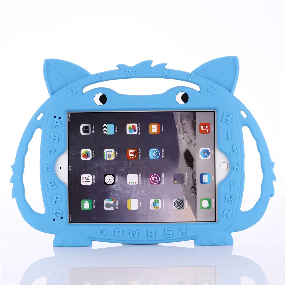 Силиконовый чехол с 3D лисой для iPad Air/iPad Air 2/iPad Pro 9 7/iPad 7 2018 2017 полным корпусом
