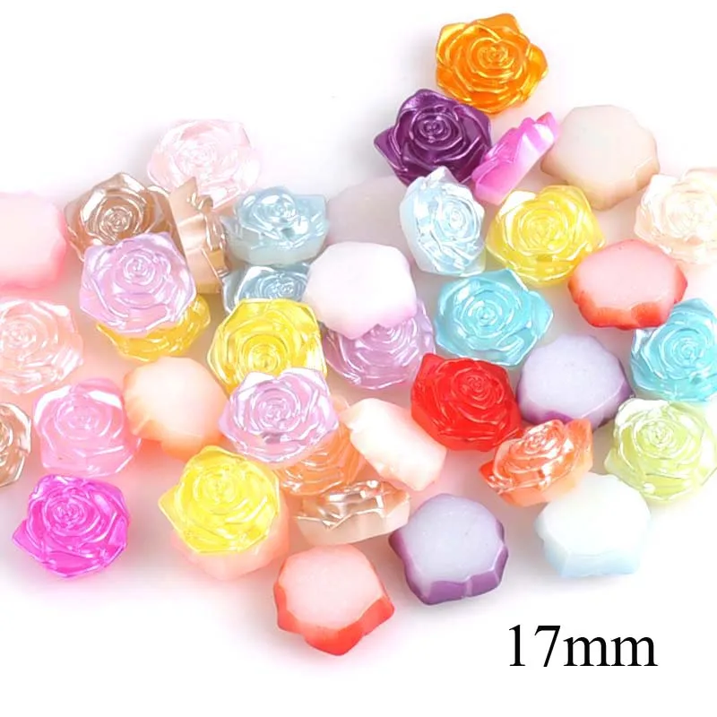 17mm-Color-de-la-mezcla-de-forma-de-flor-de-media-perla-redonda-Flatback-abalorios-para