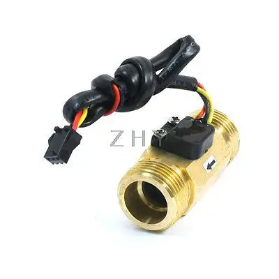 

60mm Long G3/4 Male Threaded 1-30L/min Hall Effect Water Flow Sensor Flowmeter