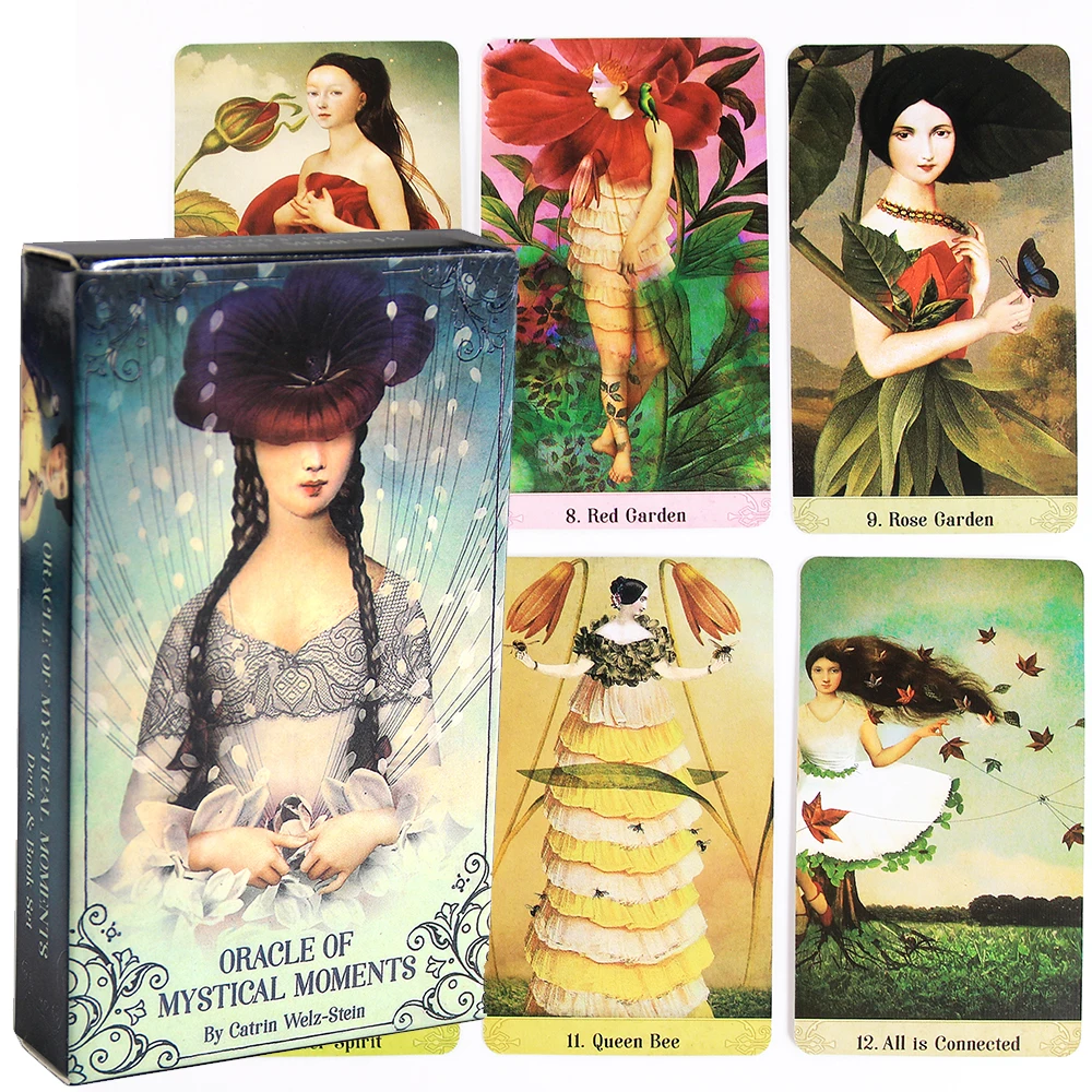Oracle of Mystical Moments Card Deck Paperback 44 Page Guidebook Game Tarot with PDF New Beginner Divination Toy | Спорт и