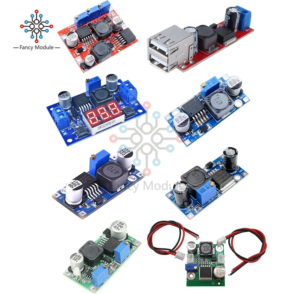 LM2596S DC to DC Voltage Regulator 3.2-40V to 1.25-35V Buck Converter DIY Power Supply Step Down Module LM2596S DC to DC Voltage Regulator 3.2-40V to 1.25-35V Buck Converter DIY Power Supply Step Down Module