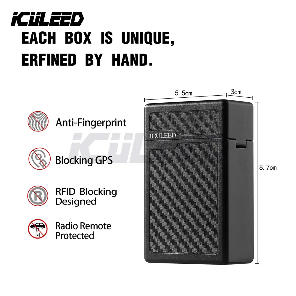 

Car Keyless Go Protection -Aluminium Box for Car Key Holder RFID Blocking Case， Car Keyless Entry Fob Guard Signal Blocker