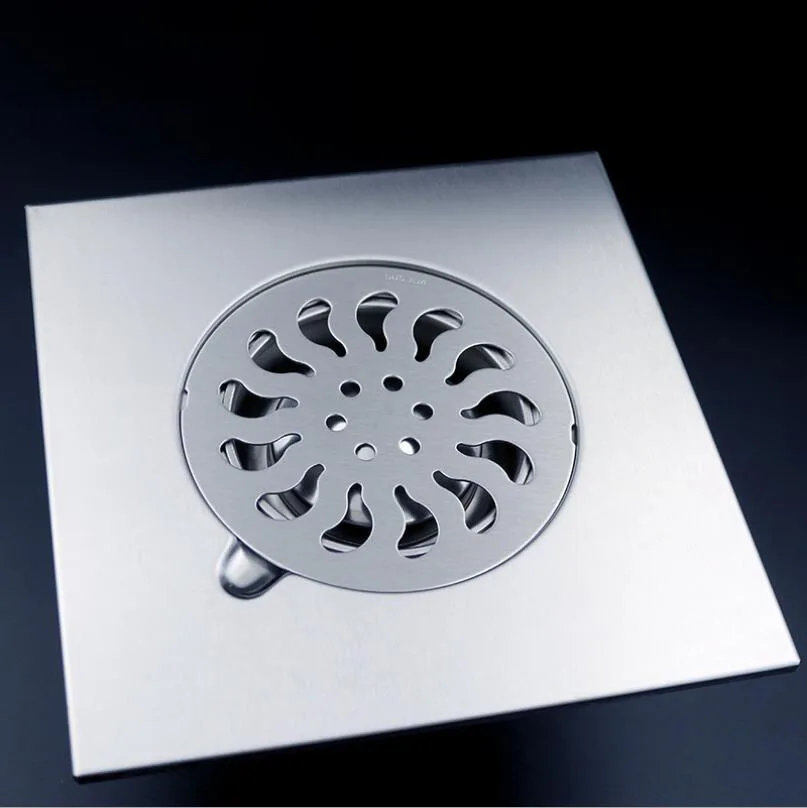 

15/20cm 304 Stainless Steel Large Size Square Floor Drain Anti-odor Anti-clogging Outdoor Garden Home Rapid Drainage Floor Drain