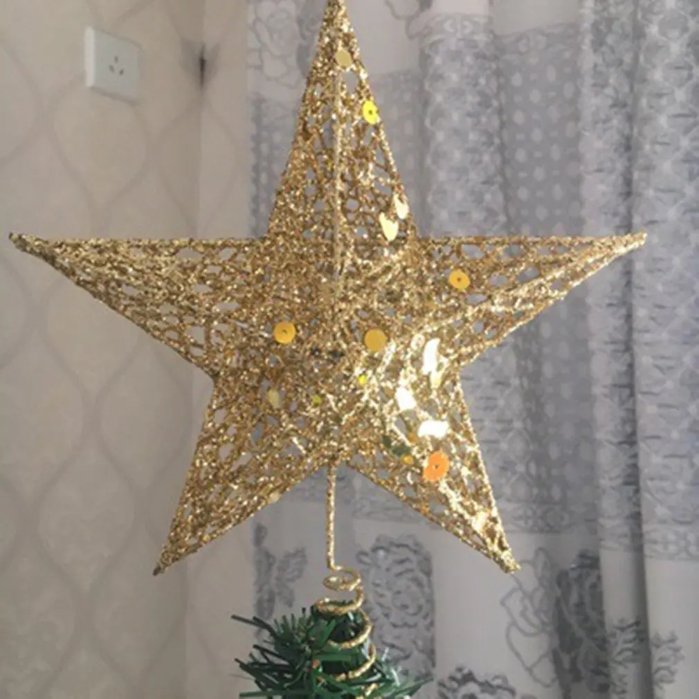 Рождественская Елка Топ Звезда Пентаграмма украшения торговый центр дома рождественские украшения для рождественской елки украшения