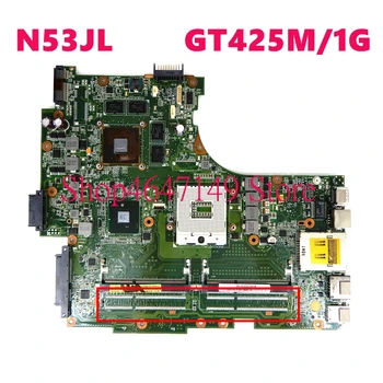 

N53JG 2 slots Motherboard REV2.2 GT425M/1G Mainboard For ASUS N53J N53JG N53JF N53JL Laptop Motherboard Test OK