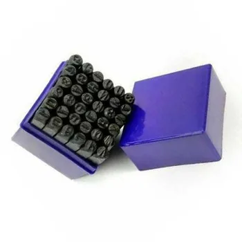 

36pcs Alphabet & Numbers Stamp Craft Set Letter Punch Steel Metal Tool W / Box