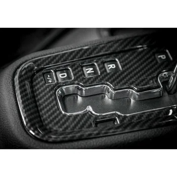 

Carbon Fiber Gear Shift Panel Frame Decor Cover Trim For Jeep Wrangler JK 2011+