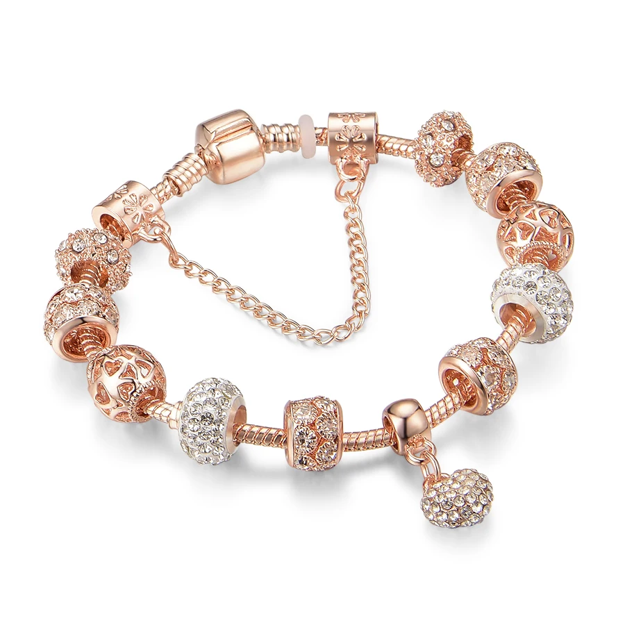 2021 Love Heart Charm Bracelets & Bangles for Women Jewelry DIY Marano ...