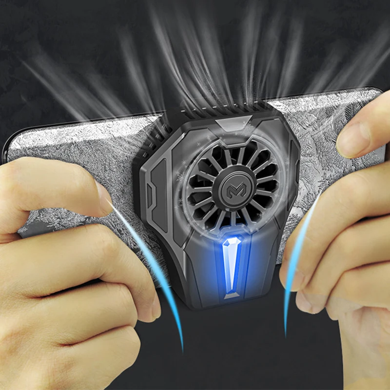  New MEMO Mobile Phone Radiator Cold Wind PUBG Controller Gamepad Cooling Fan For 67-90mm Smart Phon