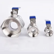 1 шт. внутренняя резьба из нержавеющей стали SS304 шаровой кран 1/" 3/8" 1/" 3/4" " 1" 1-1/" 1-1/2"