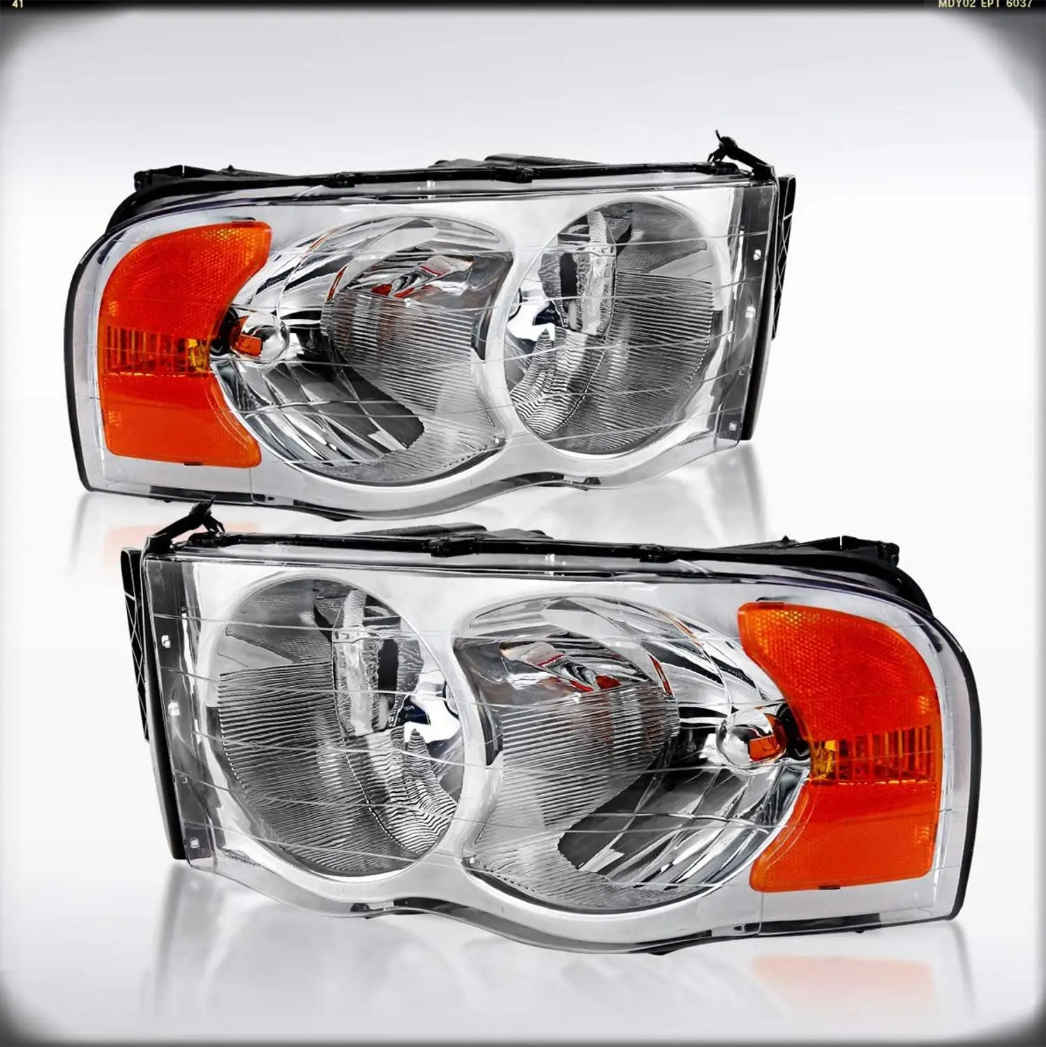 Sulinso Per 2002 2003 2004 2005 Dodge Ram 1500 Crystal Chrome Clear Faro Ram 2500 3500