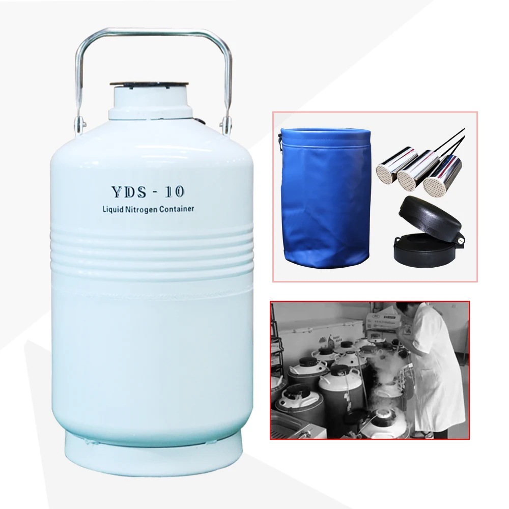 Сосуд Дьюара yds 10-80 Азот Газовый контейнер-цилиндр жидкий азот мороженое Криогенное животное скот Семен транспортный бак