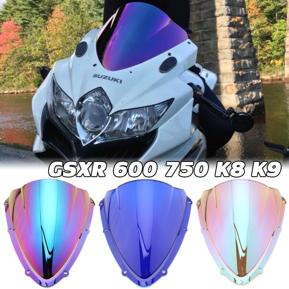 waase Motorcycle Double Bubble Windscreen Windshield Shield Screen For Suzuki GSXR600 GSXR750 GSXR 600 750 2011 2012 2013 2014 2015 2016 Clear 