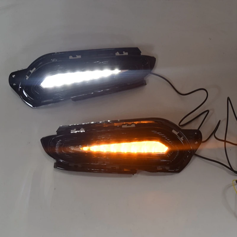 

LED DRL Daylight Daytime Running Lights Front Fog Light Lamp for Honda HRV HR-V 2014-2017