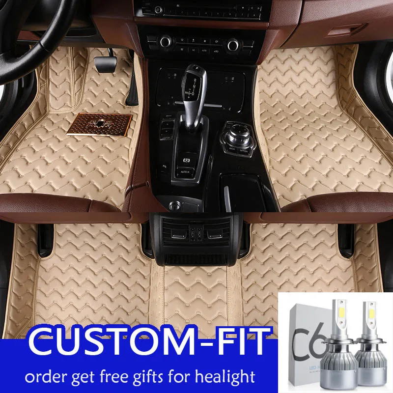 

Shenlao For Audi A5 S5 2008-2012 Custom leather car floor mats Waterproof dust-proof foot mats