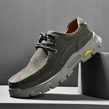 

2020 New Soft Leisure shoes Lace up Walking Sport Shoes Low Top Imitation Fur Fashion Shoes Slip On Men's Shoes