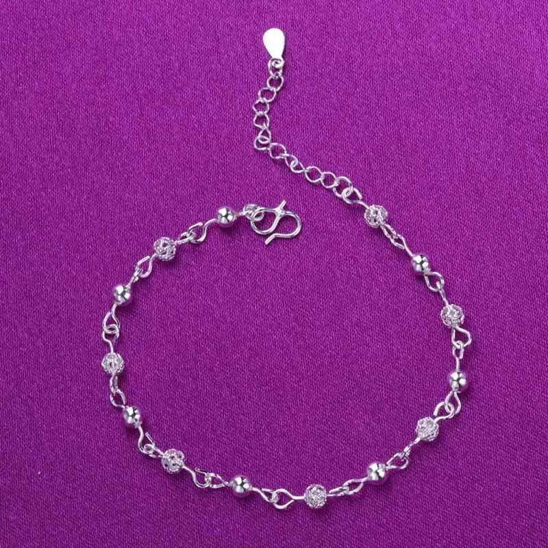 SUNNY Lady простой полые изысканные шарики Braceletmantra браслет из нержавеющей стали для