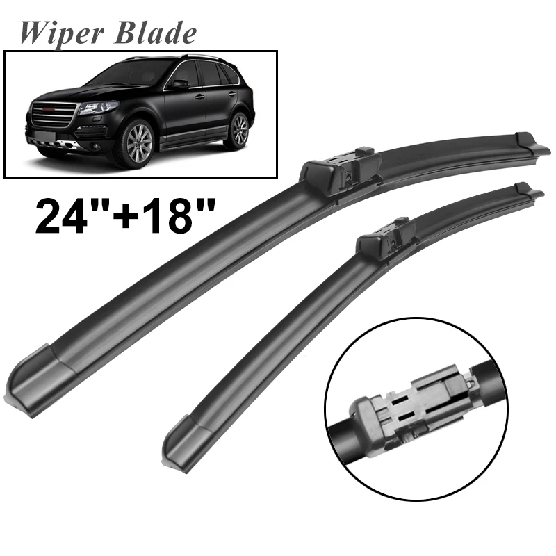 

Okowiper RHD & LHD Front Wiper Blades For Great Wall Haval H8 2015 - 2018 Windshield Windscreen Front Window 24"+18"