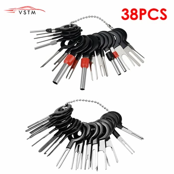 

38Pcs/Set New Car Terminal Removal Electrical Wiring Crimp Connector Pin Extractor Kit Automobiles Terminal Repair Hand Tools