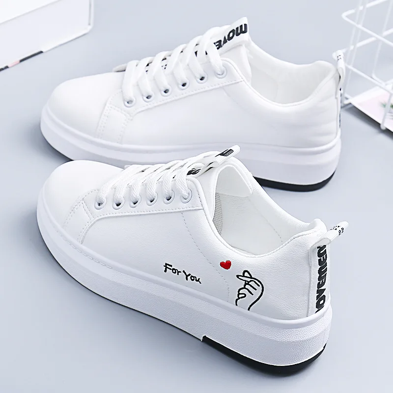 

Breathable White Shoes WOMEN'S Shoes 2019 New Style Fashion Autumn Shoe Shoes Students Korean-style Versatile Flat Casual Shoes