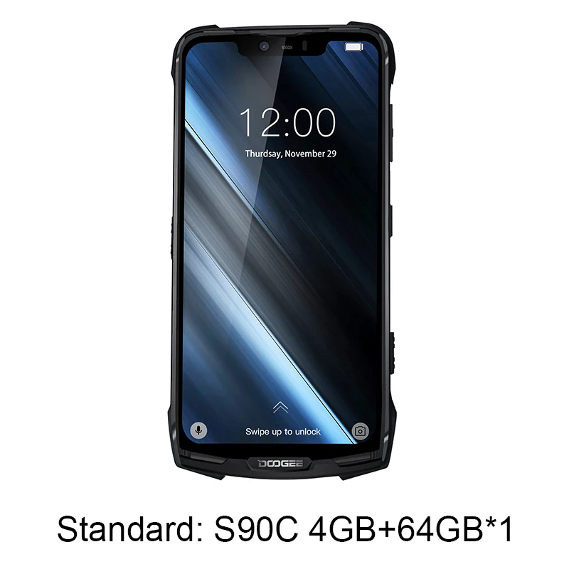 Standard Doogee S90C модульный прочный мобильный телефон IP68 6,1" дисплей Helio P70 Восьмиядерный 4 Гб 64 Гб 5050 мАч 16 Мп+ 8 Мп Android 9,0 12V2A - Цвет: Standard