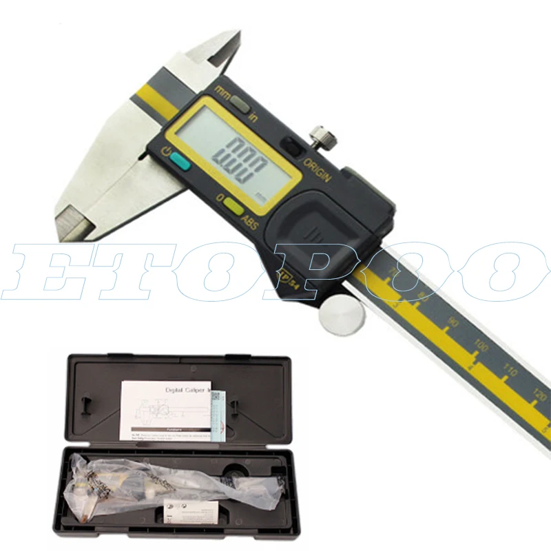 Terma ABS Origin 0 005 мм IP54 Водонепроницаемый 150 200 300 цифровой штангенциркуль микрон