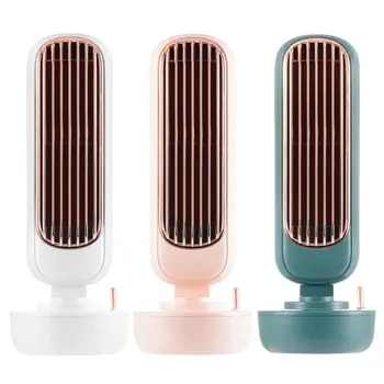 

Retro Humidification Tower Fan Two in One USB Charging Air Conditioner Cooler Desktop Humidifier Fan