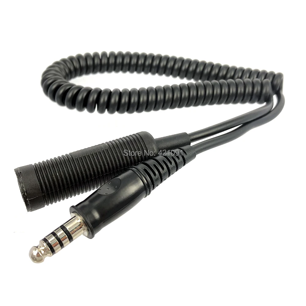 U 92A U FOR U 174 U Bowman Headset Extension Cable Military Helicopter Headphone Headset Extension Cable Durable Stable
