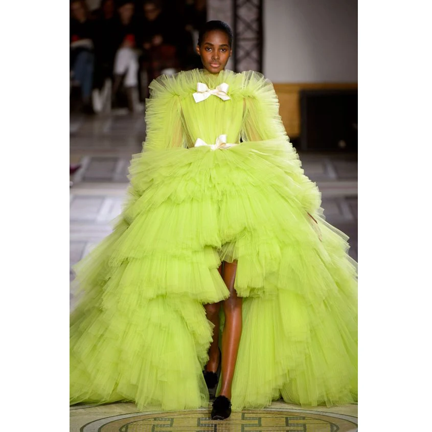 Пышное Тюлевое бальное платье Robe de soiree, платья для выпускного вечера, длинное многослойное вечернее платье с длинным рукавом, Платья для особых случаев
