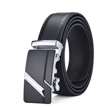  [DWTS]Men Belt Male Genuine Leather Belt Men Strap Belts For Men Automatic Buckle Black Men's Belts Cummerbunds cinturon hombre 
