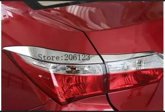 

2014 -2016 for Toyota Corolla Chrome Rear Tail Light Lamp Cover Trims Rear Tail Light Eyebrow Eyelid