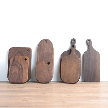 

Japanese black walnut special-shaped breadboard solid wood rootstock board board kitchen appliances beeswax whole wood