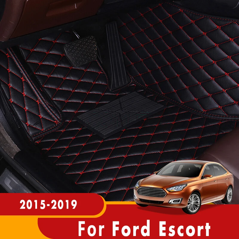 Ковры для Ford Escort 2019 2018 2017 2016 2015 автомобильные коврики Стайлинг аксессуары