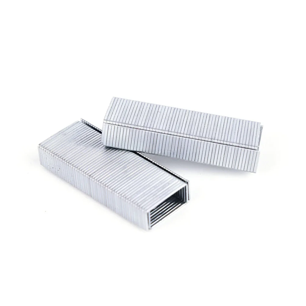 Creative Silver Stainless Steel Staples Office Binding Supplies 1000Pcs Consuming Supplies 1 Pack 12#:12*5mm stapler pin