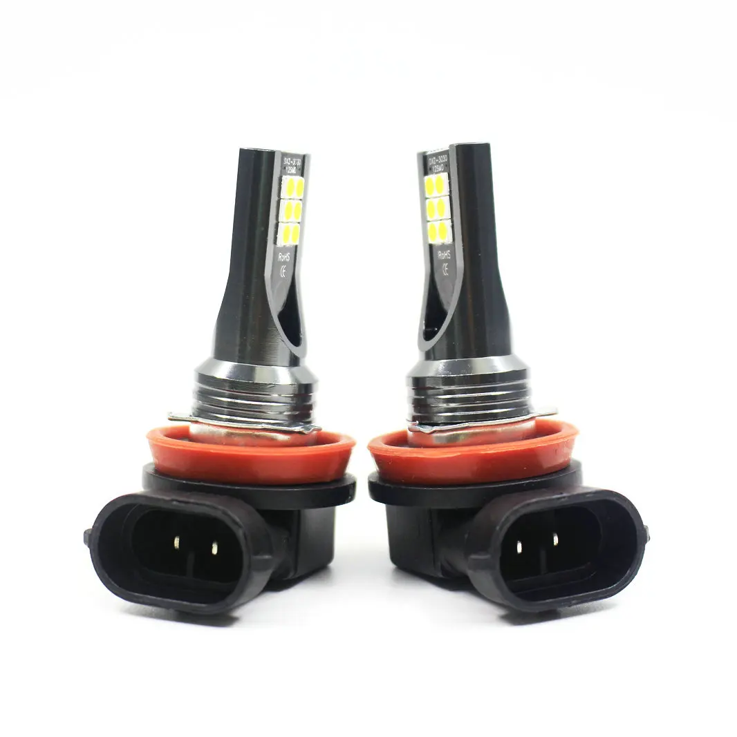 2 шт. Автомобильный светодиодный противотуманный светильник H4 3030 12 SMD головной светильник s лампа 24W 6500k 12V