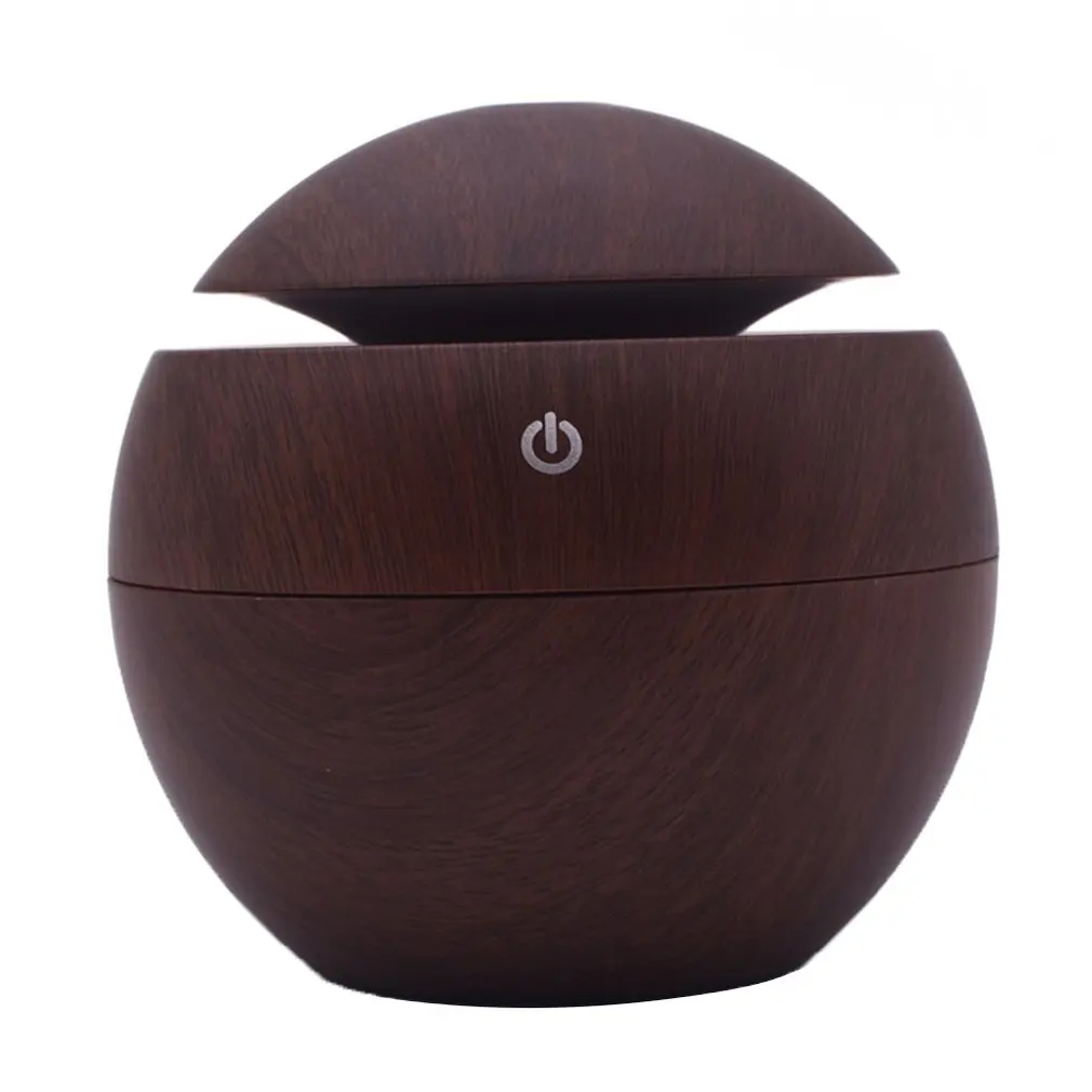 

USB 130ml Small Mushroom Wood Aromatherapy Humidifier New Aromatherapy Humidifier Household Office Supplies