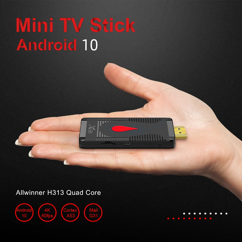 Ir-Receiver Dongle Smart-Tv-Stick Fire-Tv Youtube X96S Android-10 Wifi 1080P HD 4K H313
