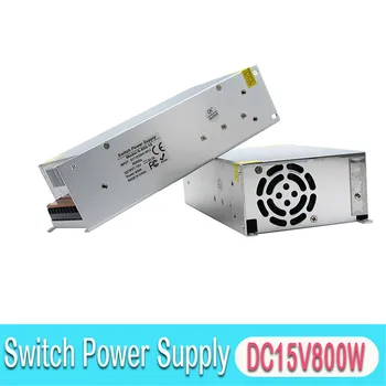 

Single Output Small Volume 800W 15V 53.3A Switching power supply Transformers AC110V 220V TO DC15V SMPS for Monitor CCTV Light