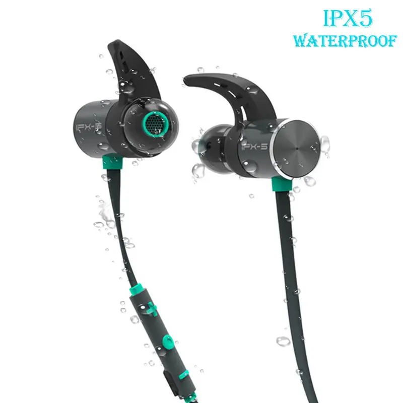Беспроводные Bluetooth наушники IPX5 водонепроницаемая Магнитная гарнитура