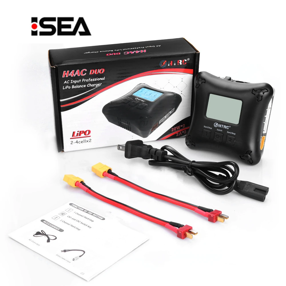 Htrc H4 デュオバランス充電器 ワット 2 2a 2 デュアル Channal プロ充電器 2 4 4s リポバッテリー充電 Battery Charger Charger Forbatteries Battery Charger Aliexpress